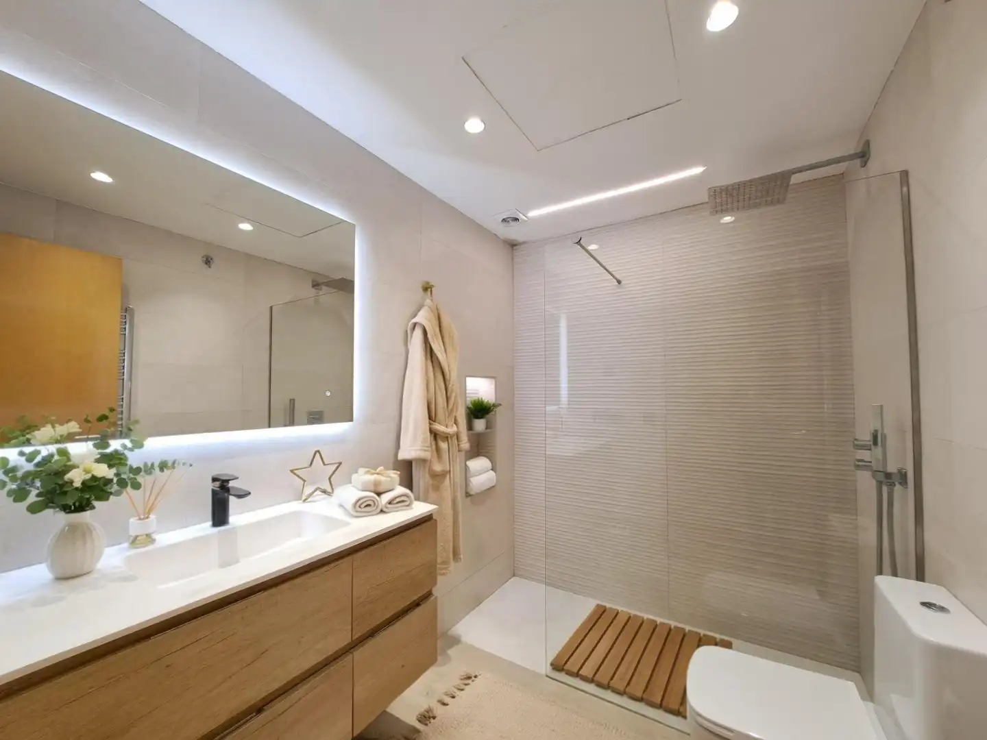 Badezimmer von Wohnung zum Verkauf in Sant Sadurní d'Anoia mit Klimaanlage, Heizung und Terrasse