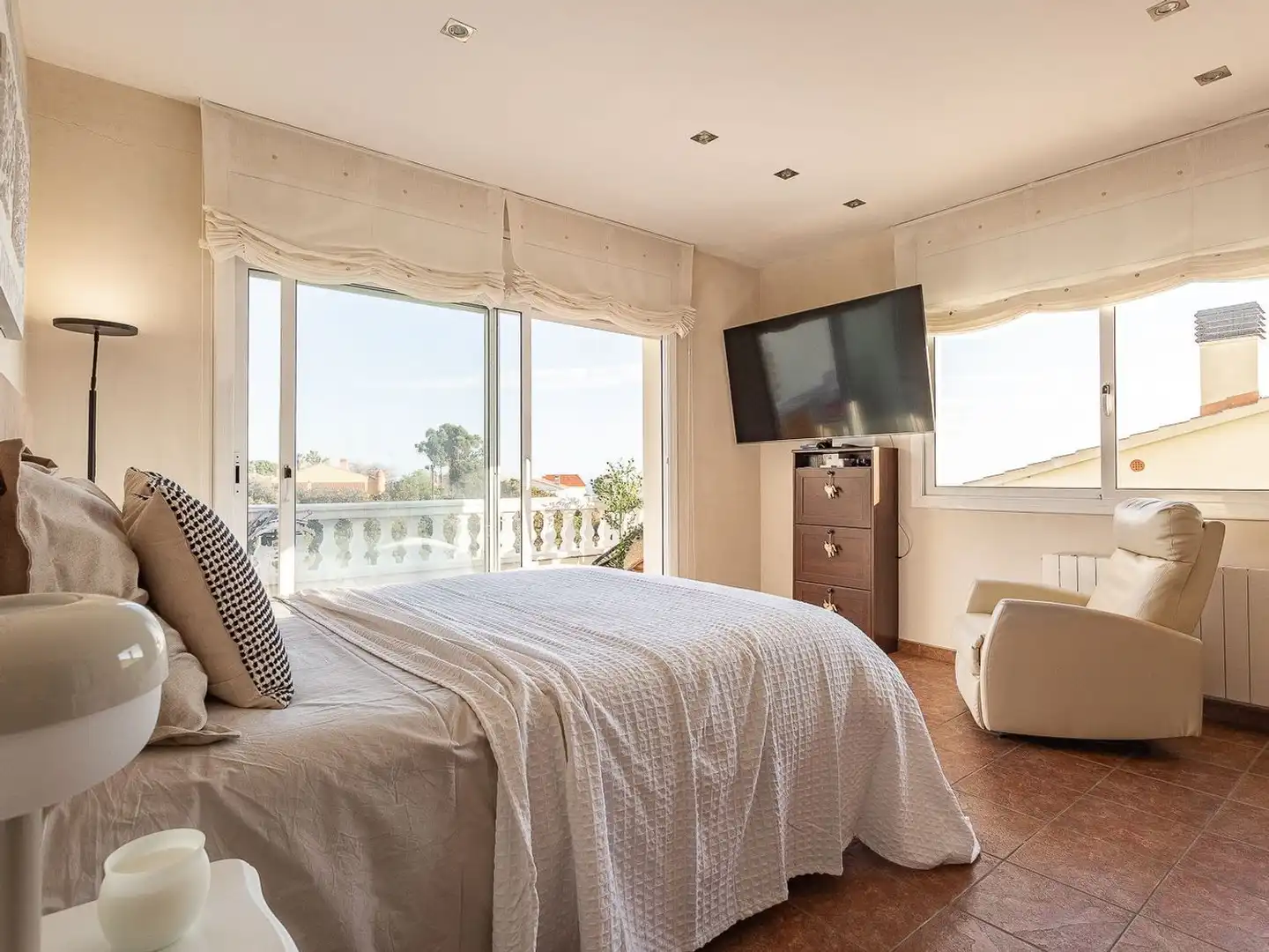 Habitación de Casa o chalet en venta en Santa Susanna con Aire acondicionado, Jardín privado y Terraza