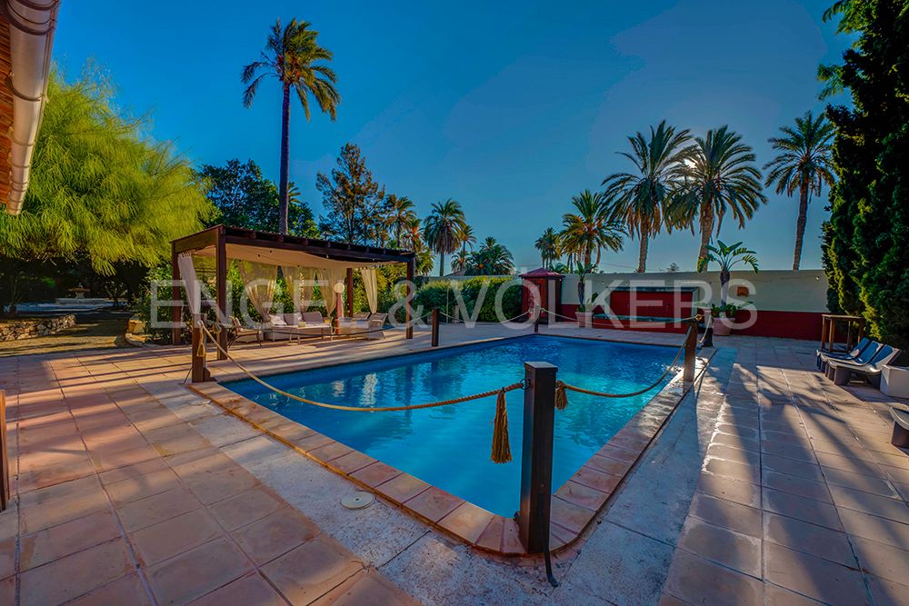Swimming pool of House or chalet for sale in Elche / Elx  with Air Conditioner, Heating and Private garden