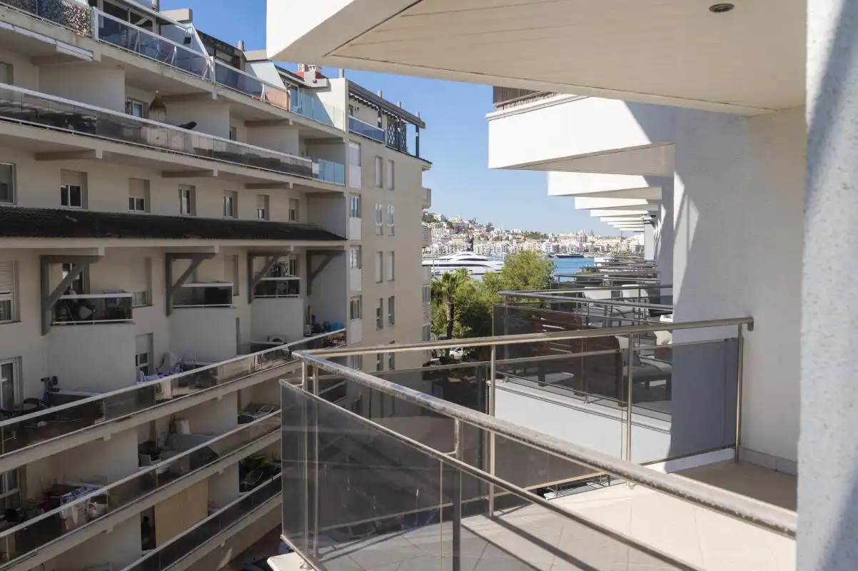 Balcony of Flat for rent in Eivissa  with Air Conditioner, Heating and Swimming Pool