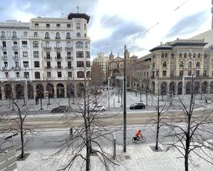 Exterior view of Flat for sale in  Zaragoza Capital  with Air Conditioner, Terrace and Storage room