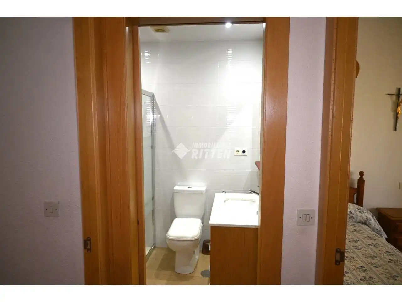 Badezimmer von Einfamilien-Reihenhaus zum Verkauf in Cartagena mit Klimaanlage, Privatgarten und Terrasse