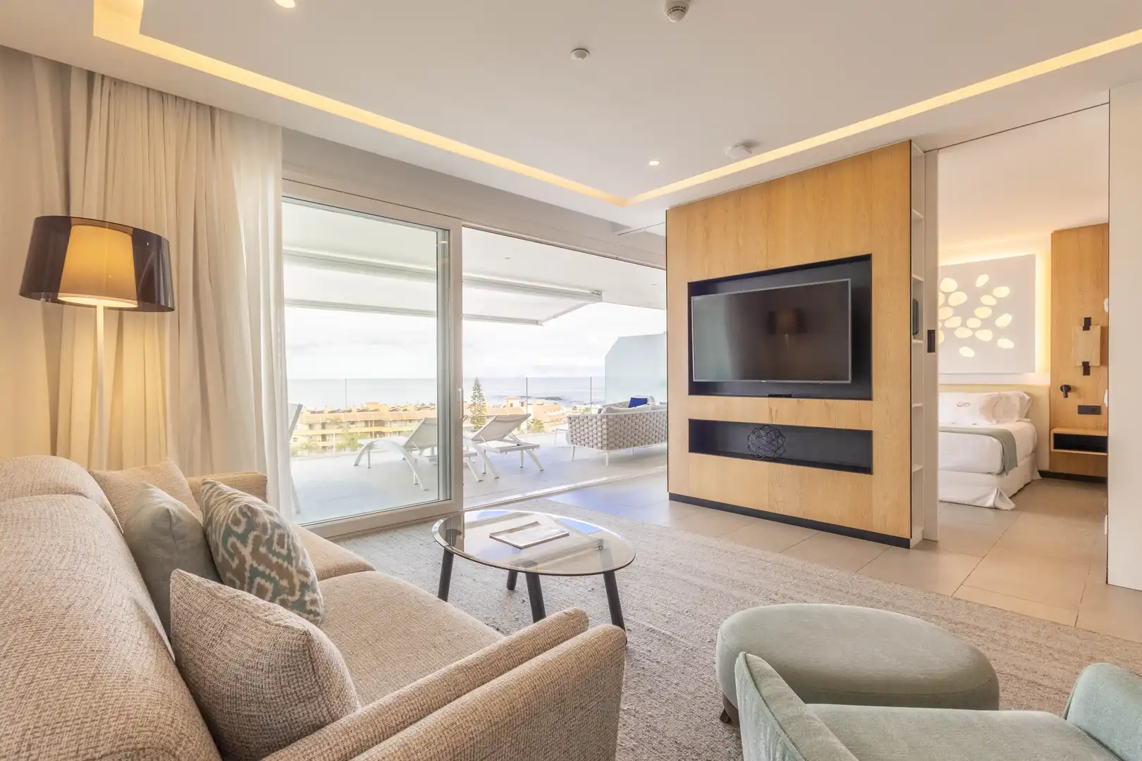 Wohnzimmer von Wohnungen zum Verkauf in Adeje mit Klimaanlage, Terrasse und Abstellraum