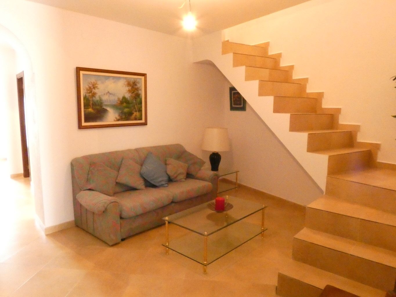 Living room of Houses for sale in Ahillones  with Furnished