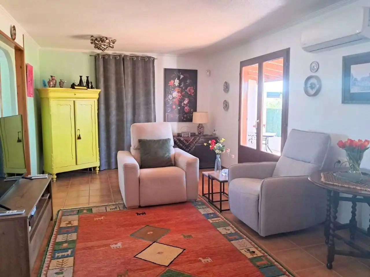 Living room of Houses for sale in Elche / Elx  with Air Conditioner, Private garden and Terrace