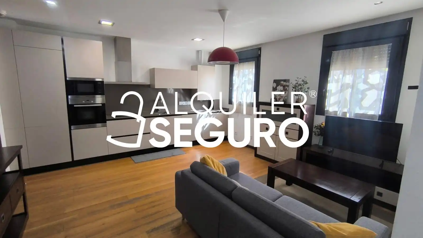 Sala de estar de Piso de alquiler en Sevilla con Aire acondicionado, Calefacción y Amueblado