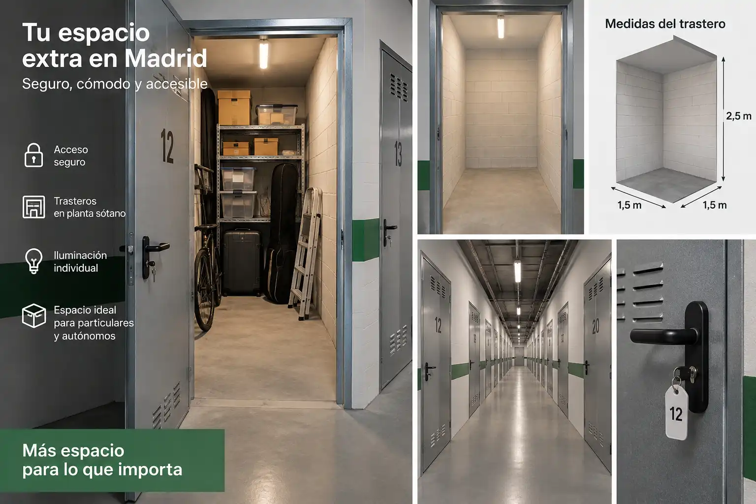 Trastero de alquiler en Madrid con Alarma