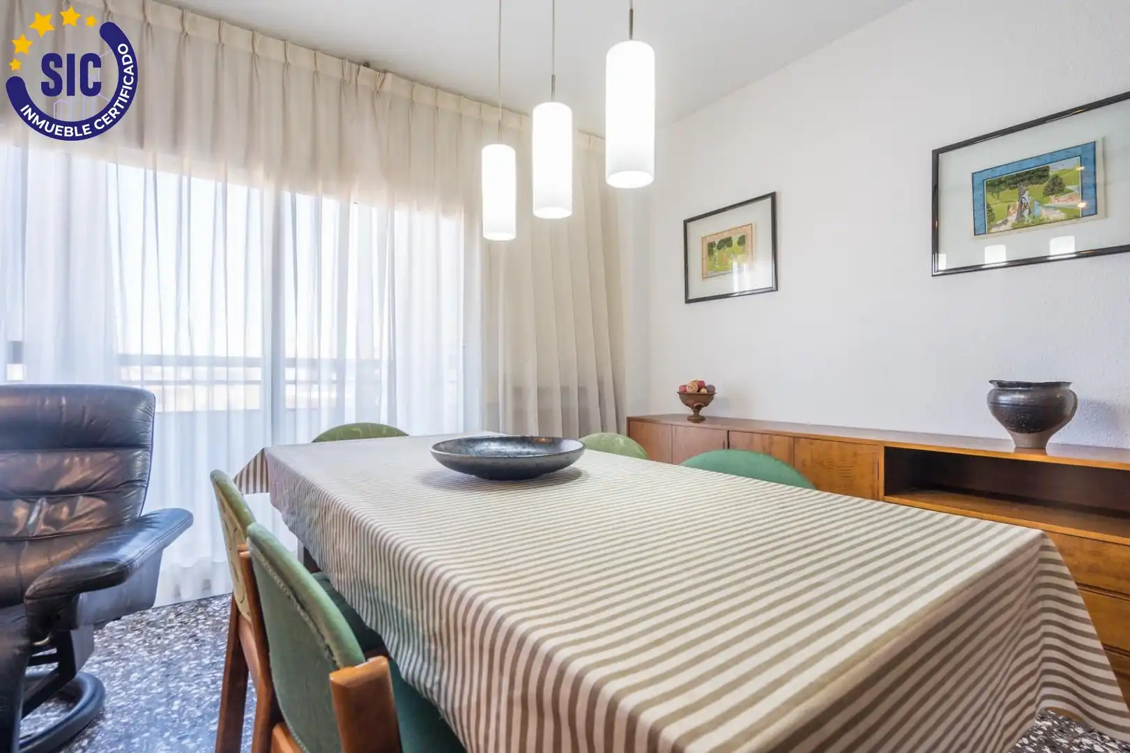 Dining room of Flat for sale in Valencia  with Air Conditioner and Balcony