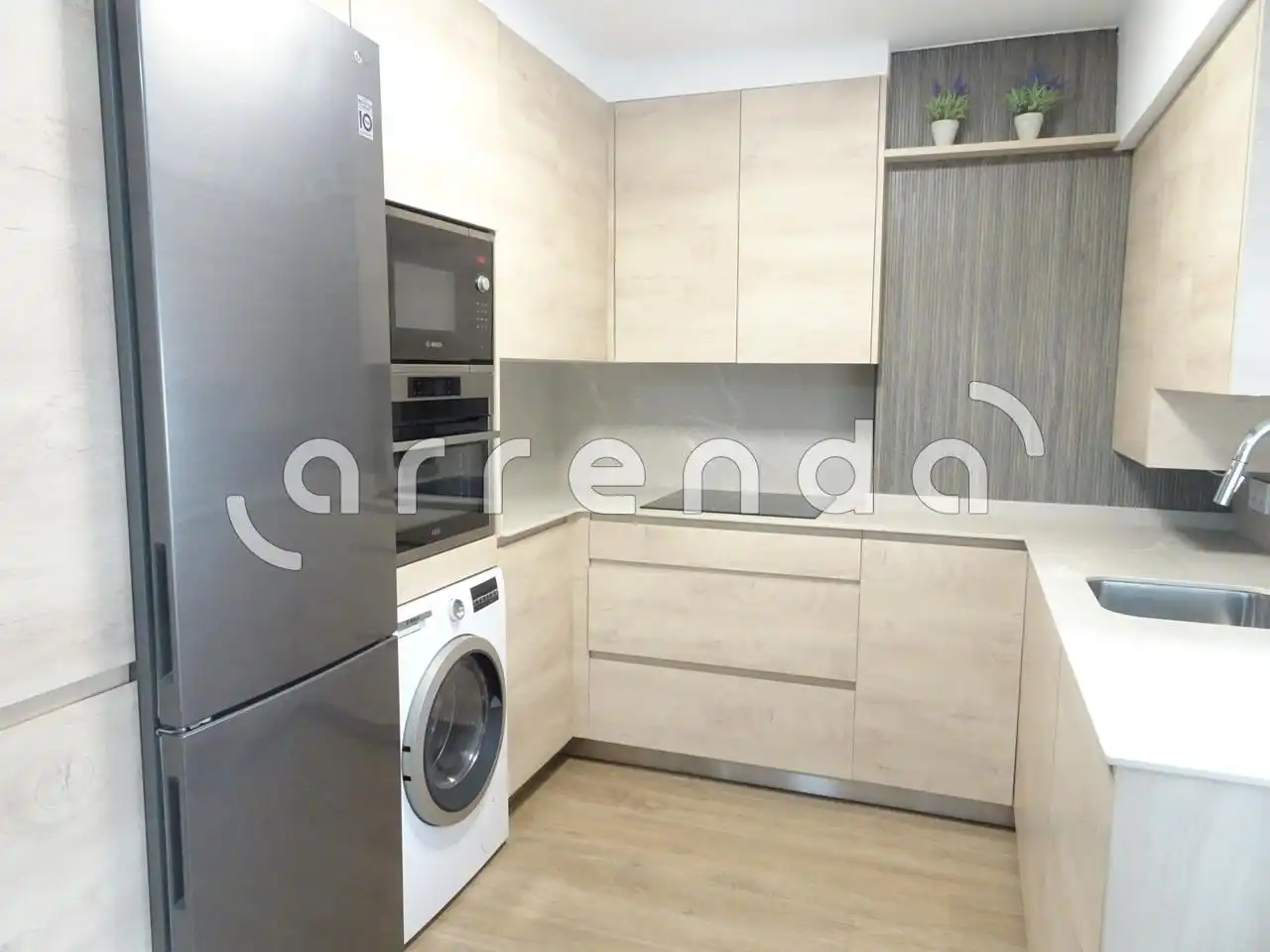 Küche von Wohnung zur Miete in Santander mit Heizung und Möbliert