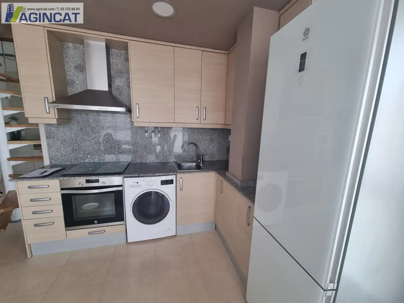 Cocina de Ático en venta en Sabadell con Terraza, Amueblado y Alarma