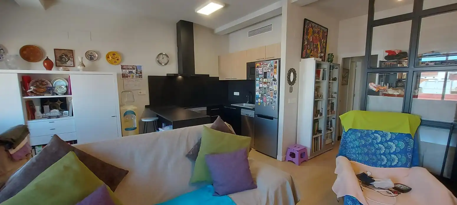 Sala d'estar de Pis en venda en Sagunto / Sagunt amb Aire condicionat, Parquet i Terrassa