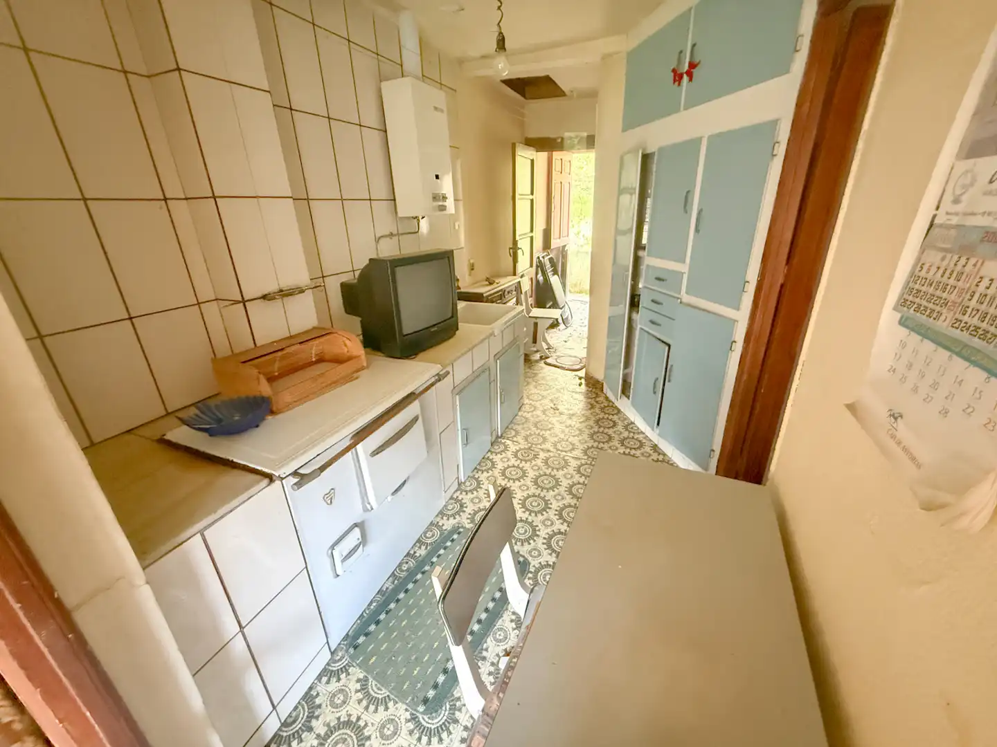 Cocina de Casa o chalet en venta en Mieres (Asturias) con Jardín privado y Balcón