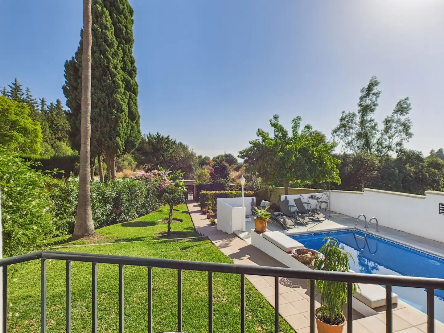 Jardín de Casa o chalet en venta en Estepona con Aire acondicionado, Terraza y TV