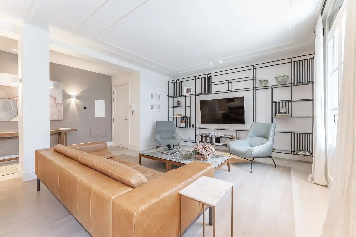 Sala d'estar de Pis en venda en Madrid amb Aire condicionat, Traster i Moblat