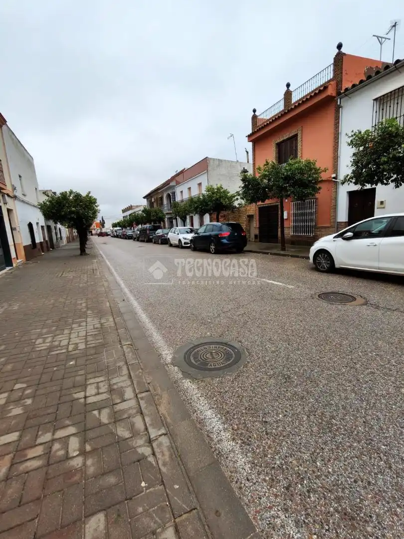 Vista exterior de Casa o chalet en venta en La Lantejuela  con Aire acondicionado, Terraza y Balcón