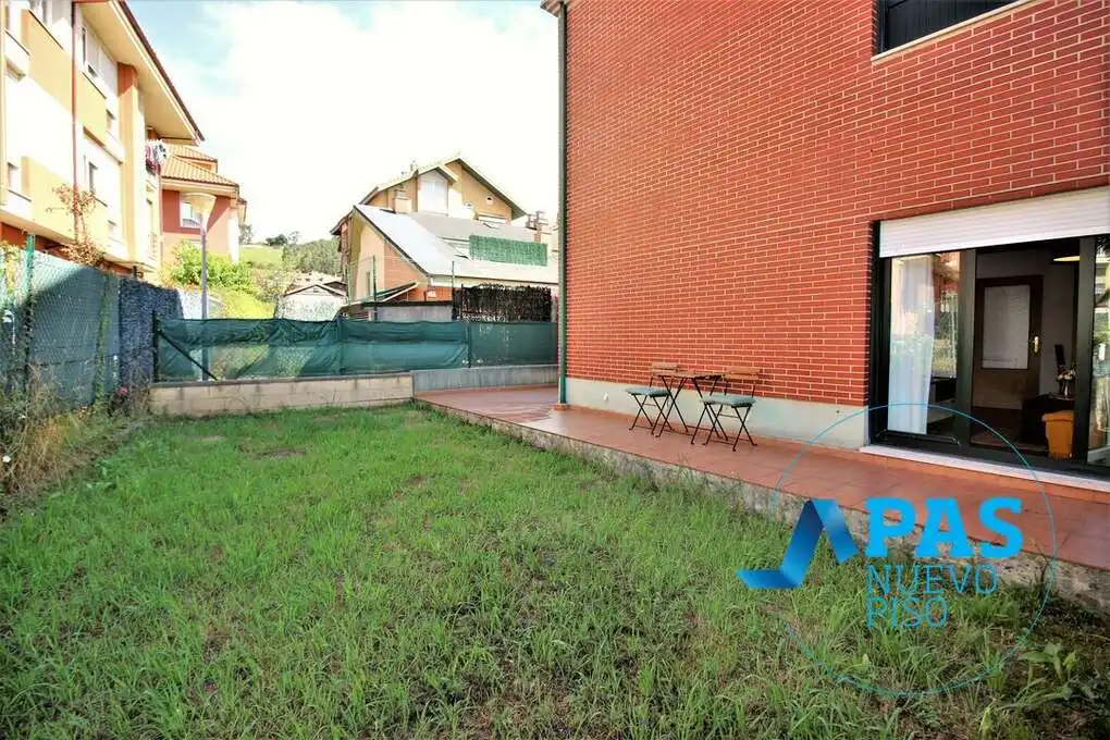 Terraza de Piso de alquiler en Piélagos con Calefacción, Jardín privado y Parquet