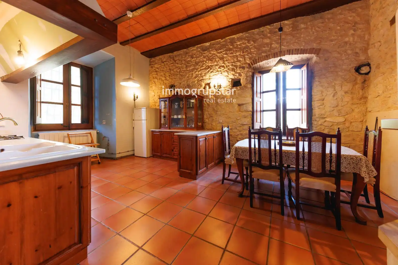 Comedor de Finca rústica en venta en Amer con Trastero