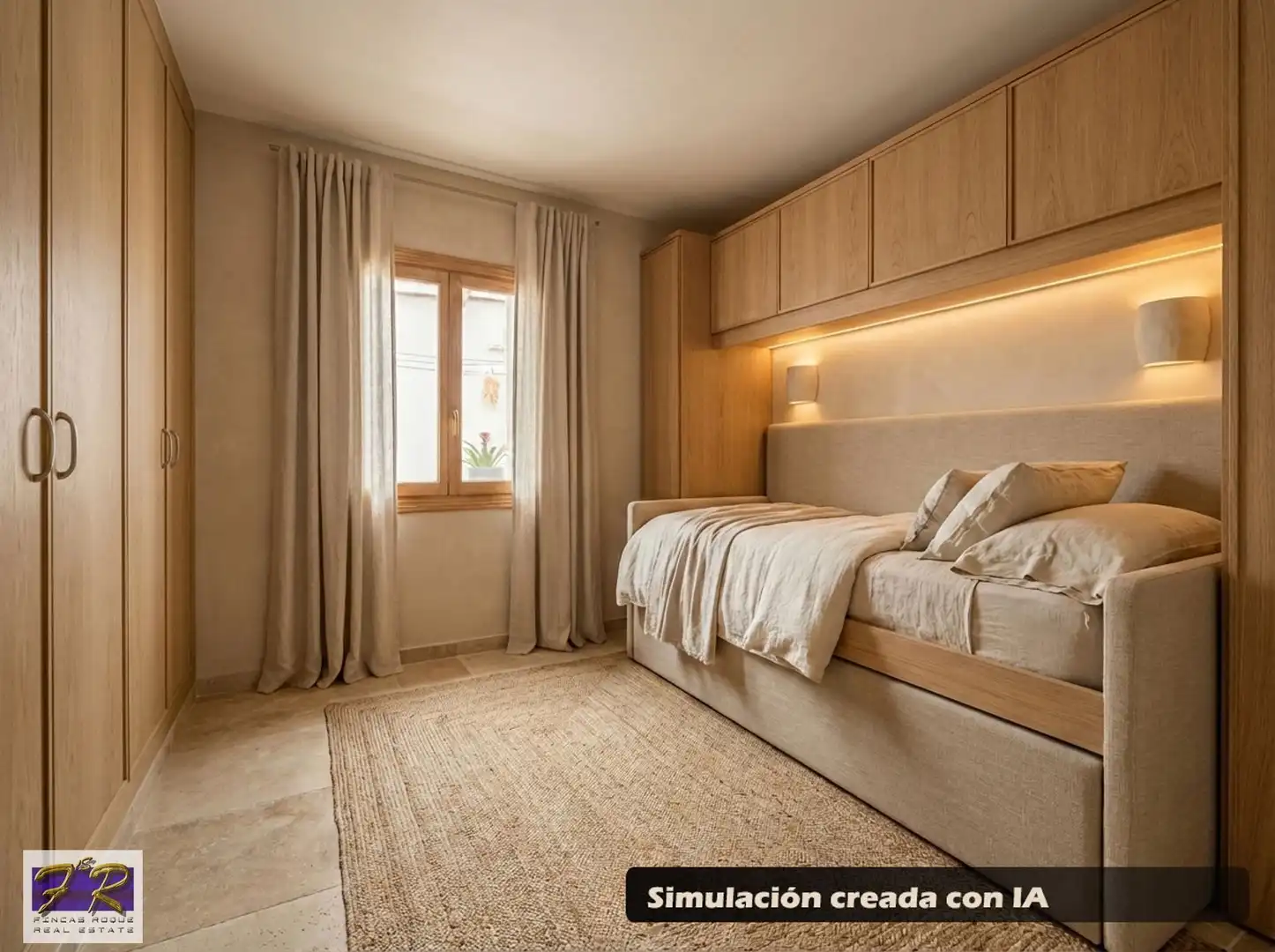 Schlafzimmer von Wohnung zum Verkauf in Santa Margalida mit Klimaanlage, Heizung und Terrasse