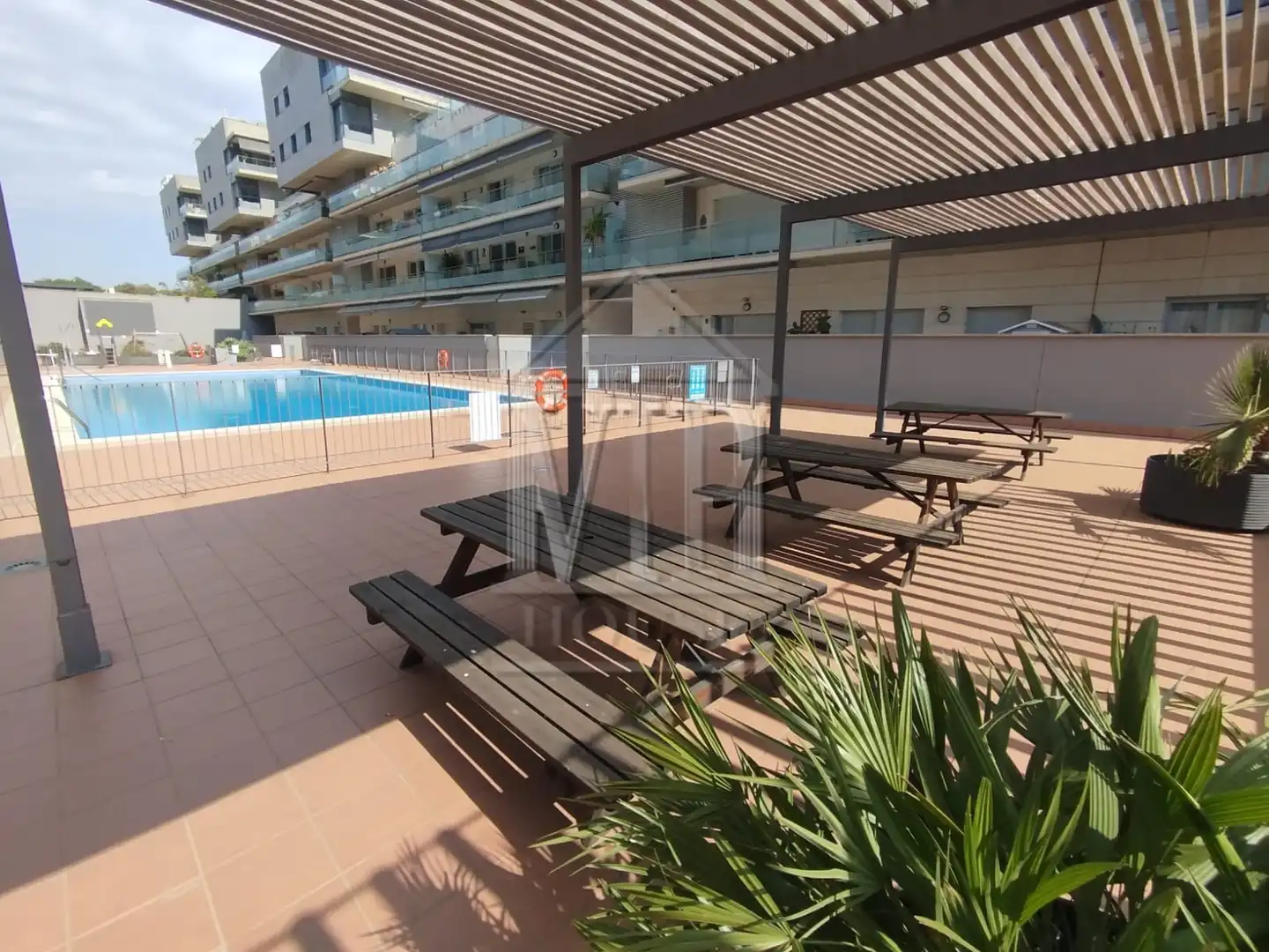 Terrace of Flat for sale in Badalona  with Air Conditioner, Heating and Furnished