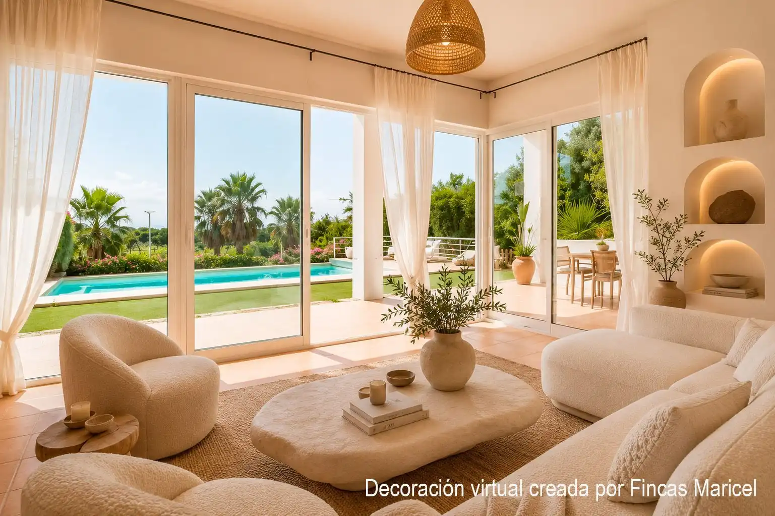 Sala de estar de Casa o chalet en venta en Sitges con Aire acondicionado, Calefacción y Jardín privado