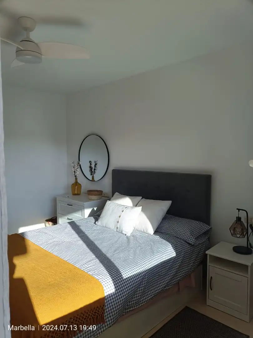 Bedroom of Apartments for rent in Marbella  with Air Conditioner, Heating and Private garden