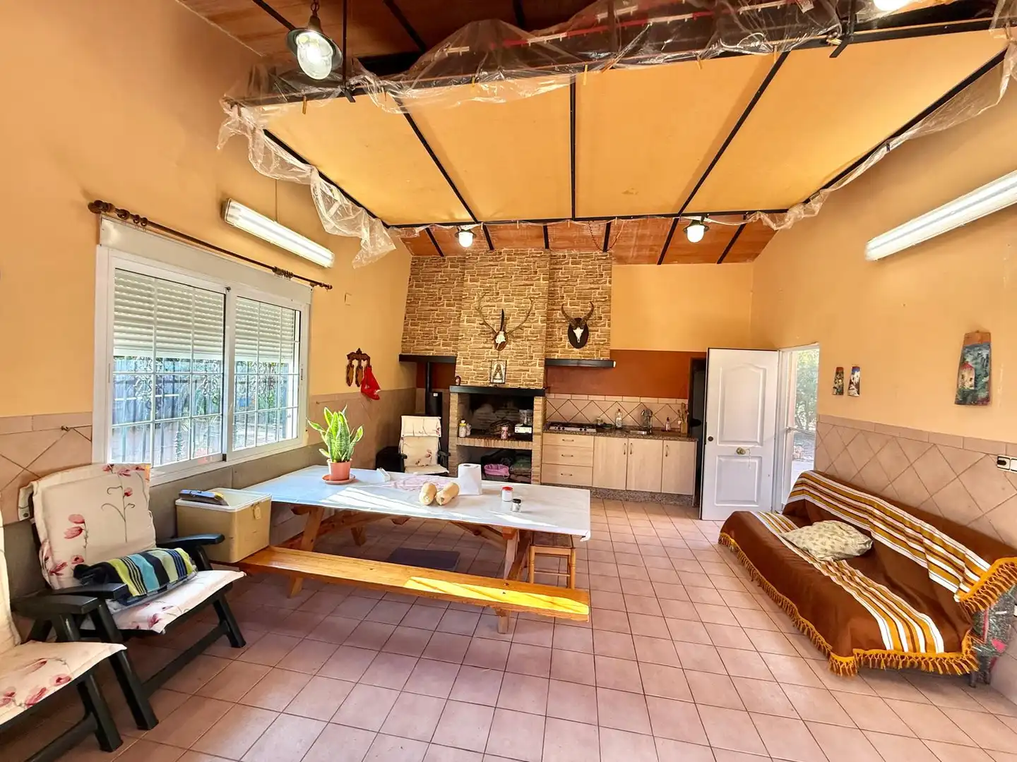 Cuina de Casa o xalet en venda en Elche / Elx amb Aire condicionat, Calefacció i Jardí privat