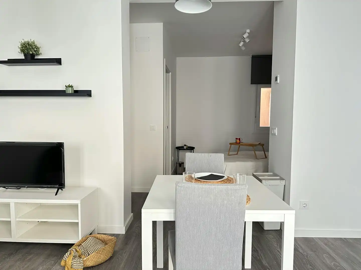 Bedroom of Flat for rent in  Madrid Capital  with Air Conditioner, Heating and Furnished