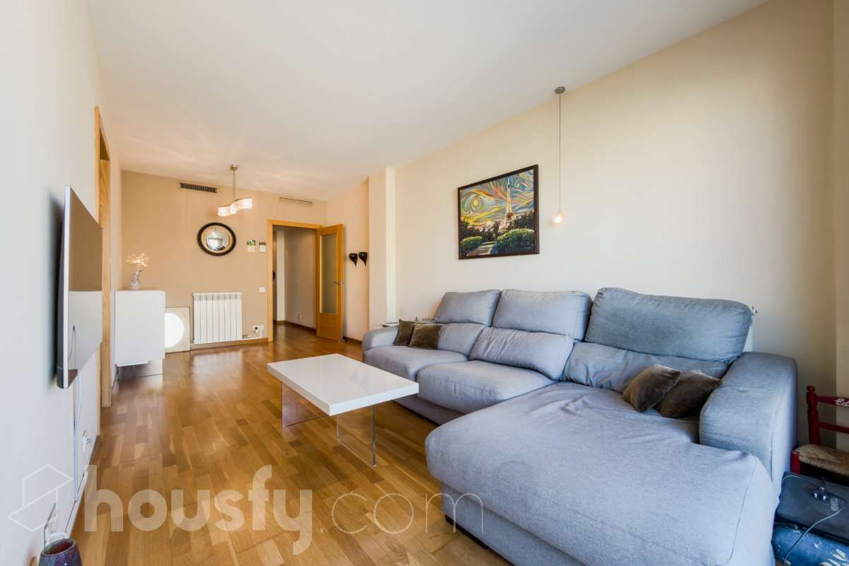 Sala d'estar de Pis en venda en  Barcelona Capital amb Aire condicionat, Calefacció i Jardí privat