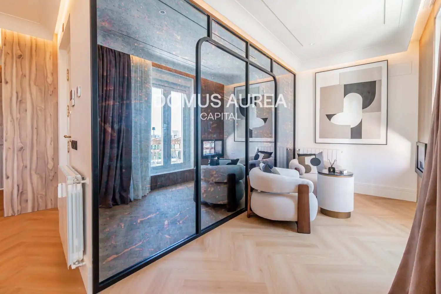 Bedroom of Attic for rent in Madrid  with Air Conditioner, Heating and Parquet flooring