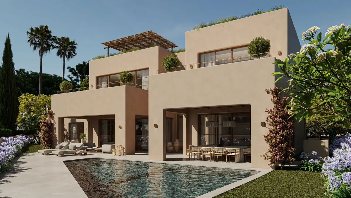 Exterior view of Houses for sale in Marbella  with Air Conditioner, Terrace and Storage room