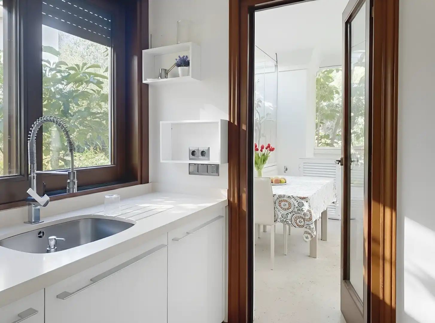 Cuina de Apartament en venda en Estepona amb Aire condicionat, Terrassa i Piscina