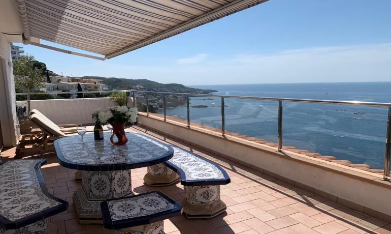 Terrace of Flat for sale in Roses  with Heating, Private garden and Terrace