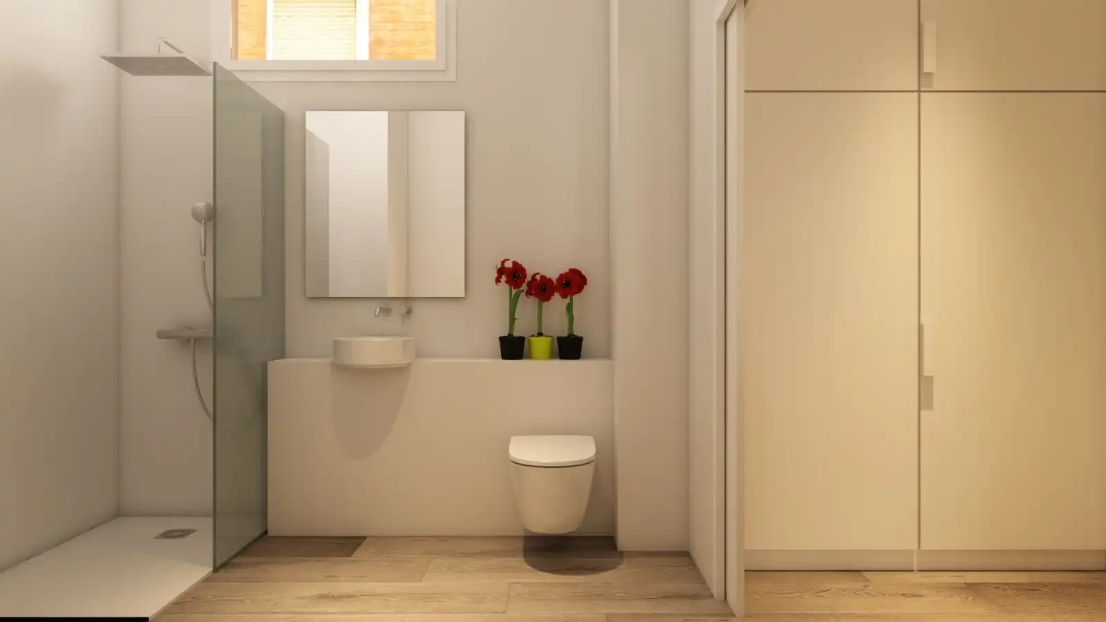 Bathroom of Flat for sale in Terrassa  with Air Conditioner, Oven and Microwave