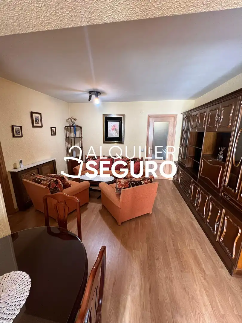 Living room of Flat for rent in  Madrid Capital  with Air Conditioner, Heating and Terrace