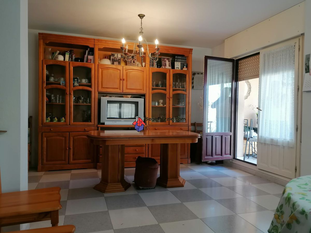 Kitchen of Single-family semi-detached for sale in Torrecaballeros  with Heating and Furnished