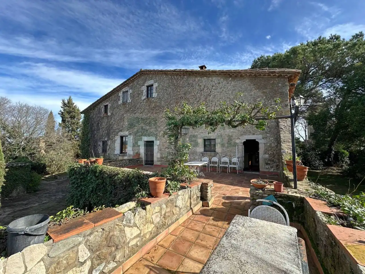 Vista exterior de Finca rústica en venta en Sant Joan de Mollet con Calefacción, Jardín privado y Terraza