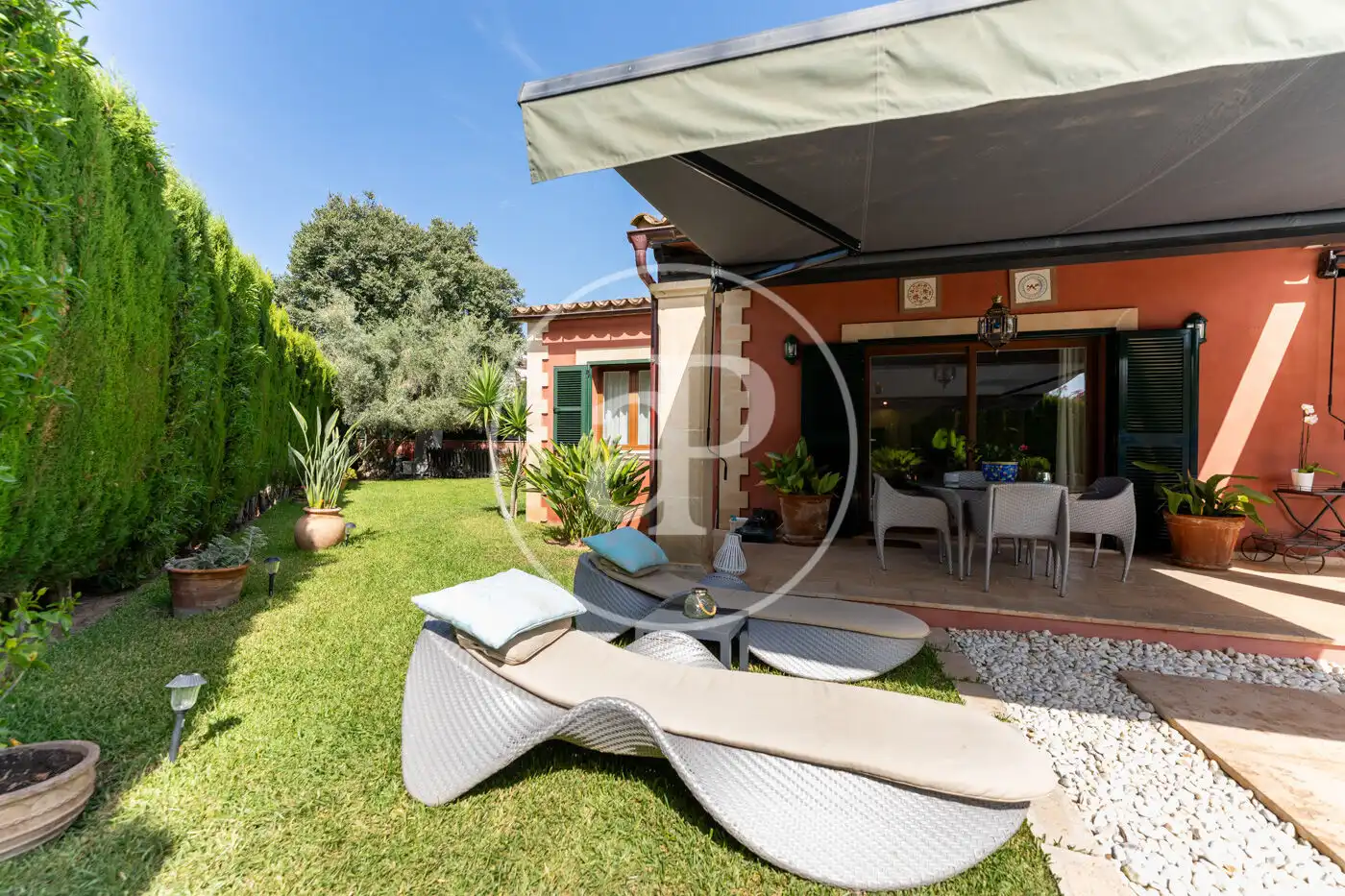 Garden of Detached homes for sale in Calvià  with Air Conditioner, Heating and Private garden