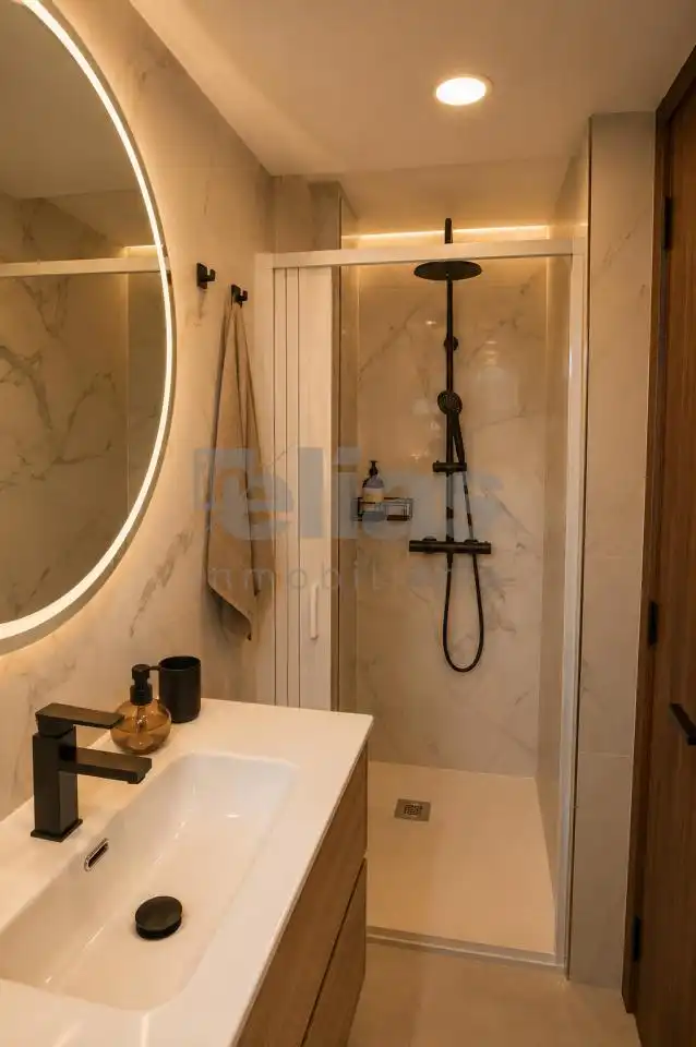 Bathroom of Flat for sale in Laxe, A Coruña