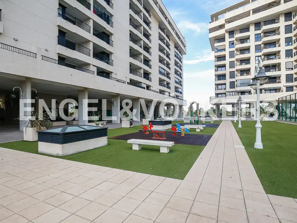 Terraza de Piso de alquiler en Alboraya con Aire acondicionado, Calefacción y Jardín privado