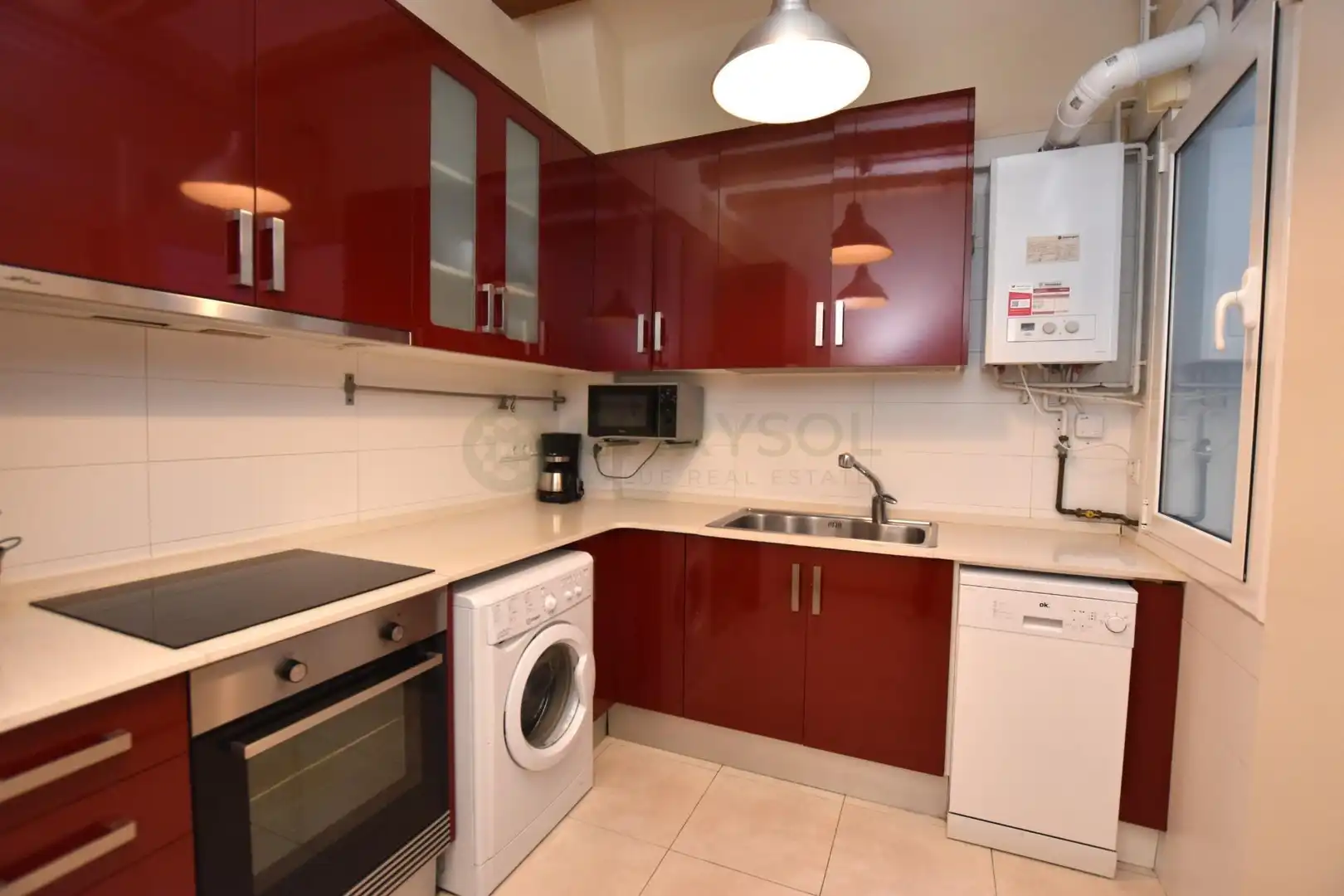 Küche von Wohnung zum Verkauf in Barcelona mit Klimaanlage, Heizung und Parkett