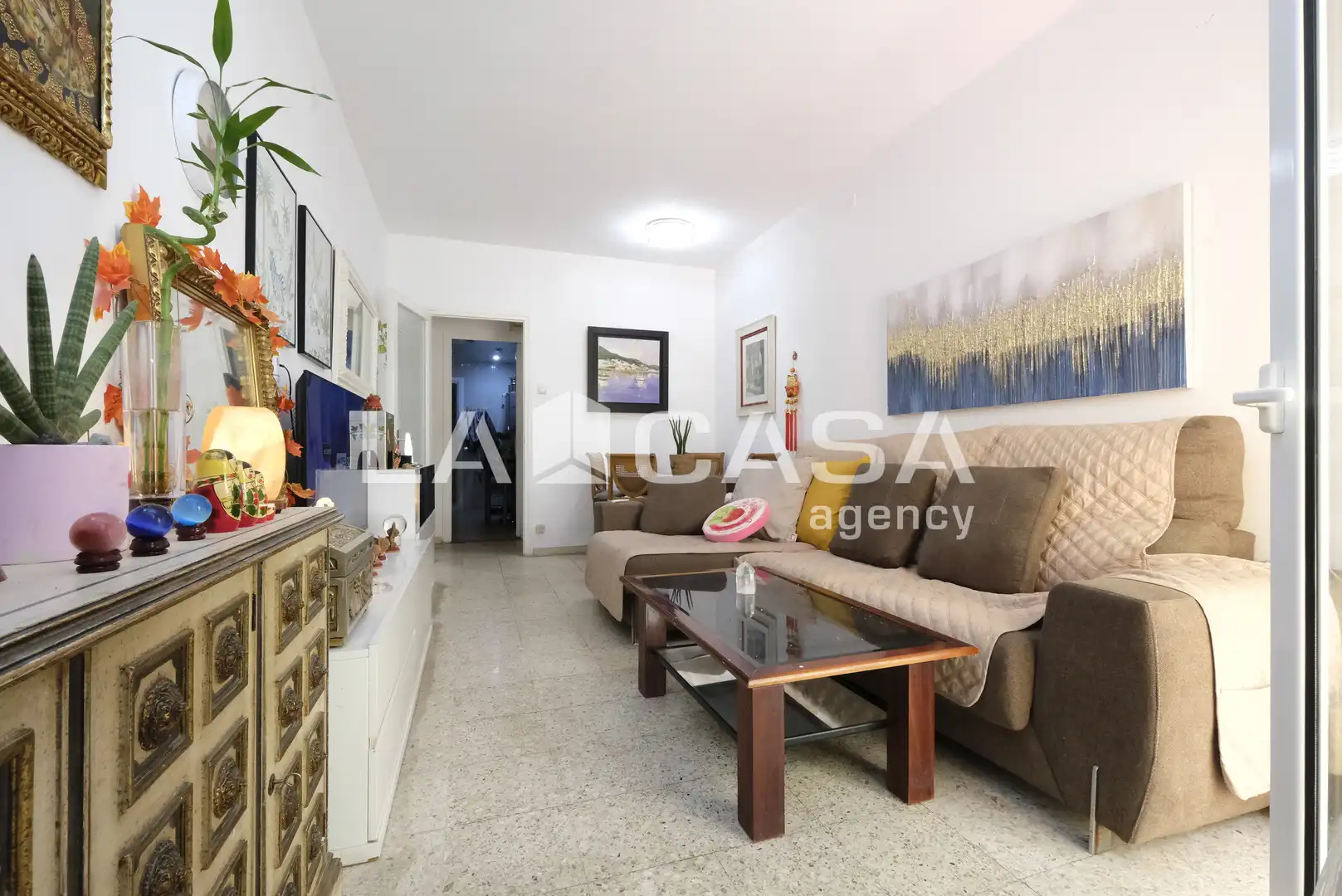 Sala de estar de Piso en venta en Barcelona con Terraza