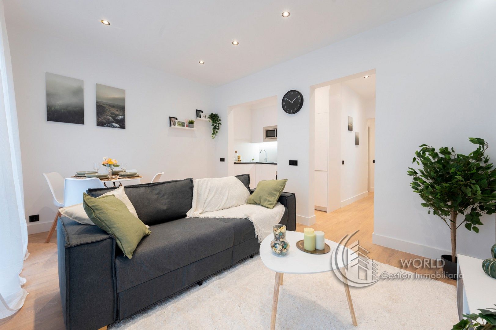 Living room of Flat for sale in  Madrid Capital  with Air Conditioner, Heating and Parquet flooring