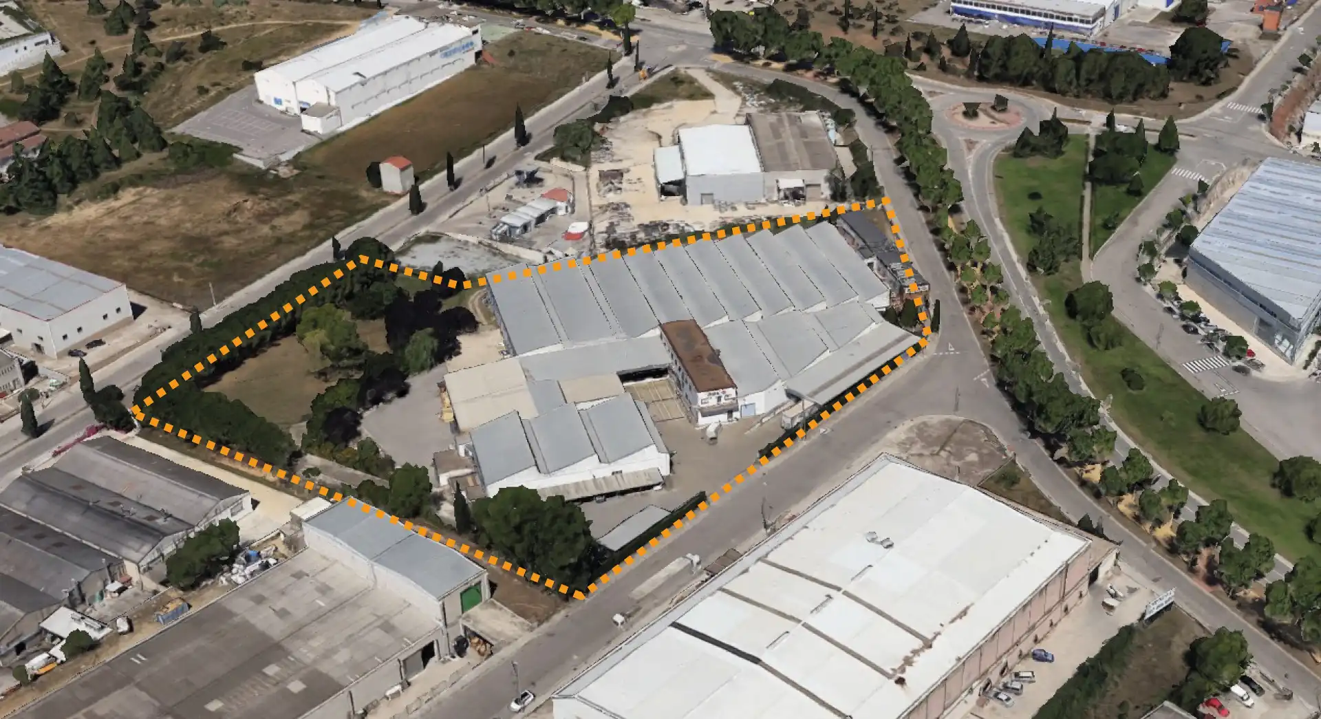 Vista exterior de Terreno industrial en venta en Sentmenat