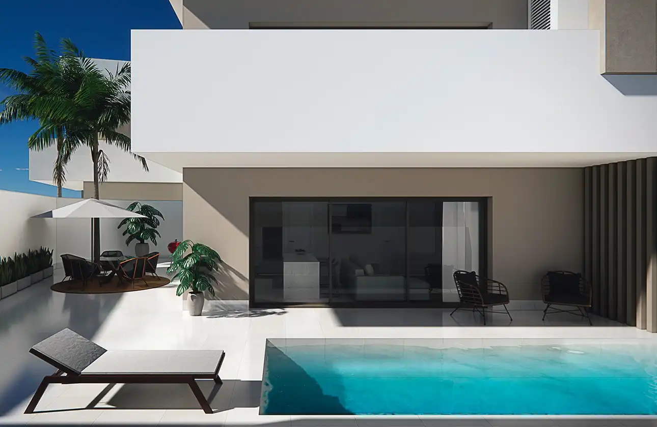 Vista exterior de Planta baja en venta en Pilar de la Horadada con Aire acondicionado, Calefacción y Terraza