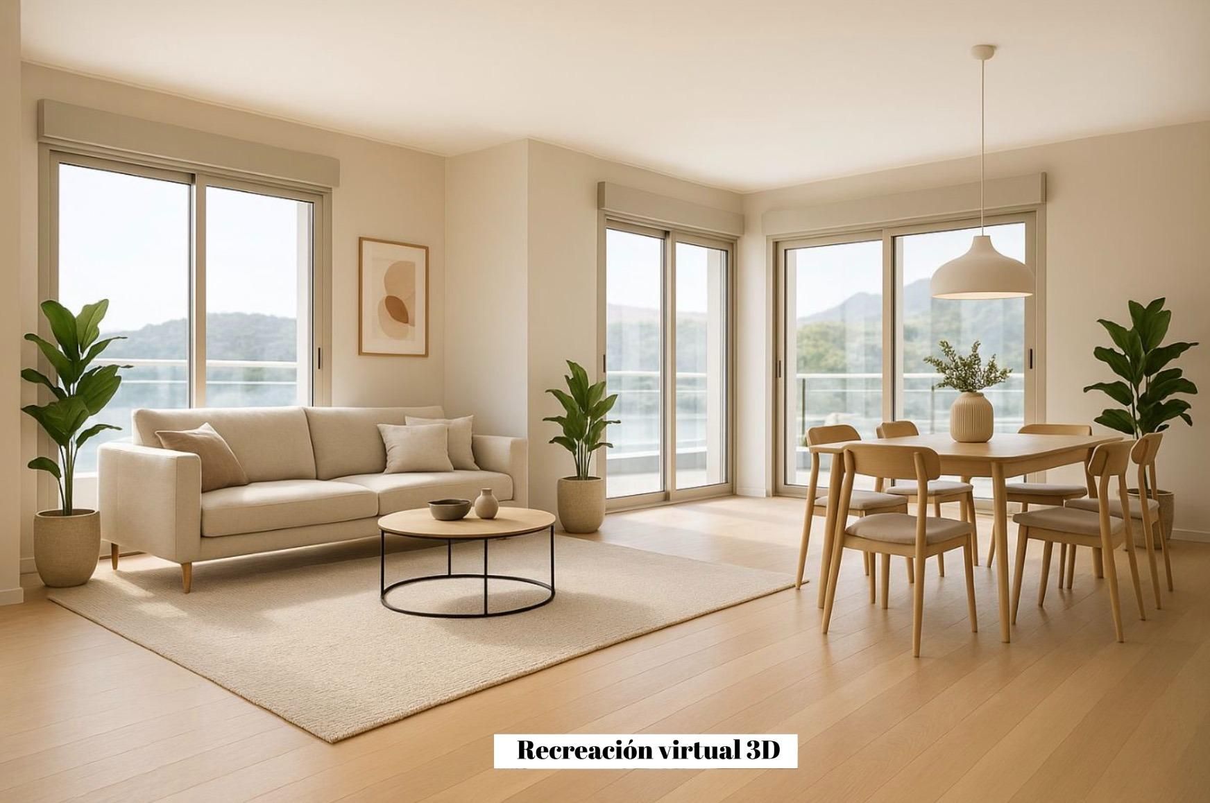 Sala d'estar de Pis en venda en Gandia amb Aire condicionat, Terrassa i Balcó