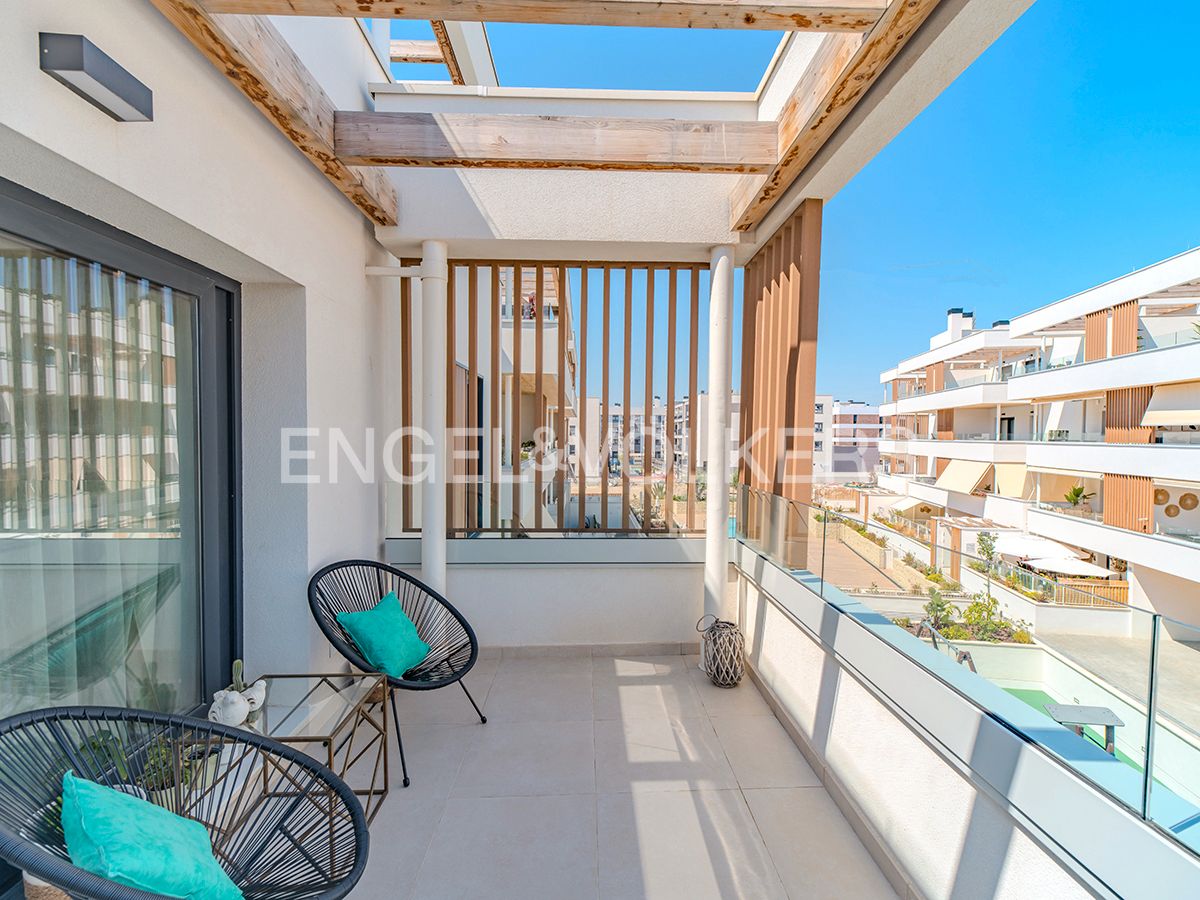 Terrace of Flat for sale in Sant Joan d'Alacant  with Air Conditioner, Heating and Community pool
