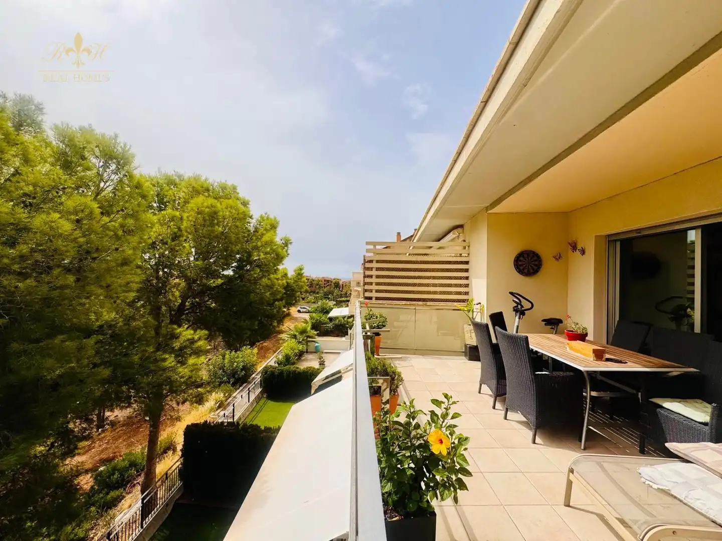 Terrace of Flat for rent in Altea  with Air Conditioner, Swimming Pool and Community pool