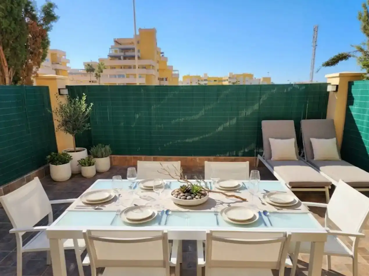 Terrassa de Planta baixa en venda en Roquetas de Mar amb Aire condicionat i Piscina