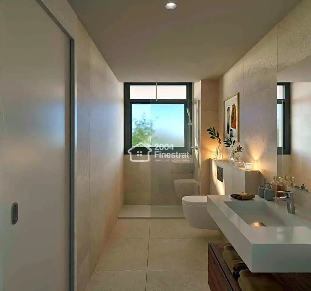 Bathroom of Flat for sale in Villajoyosa / La Vila Joiosa  with Air Conditioner, Terrace and Community pool