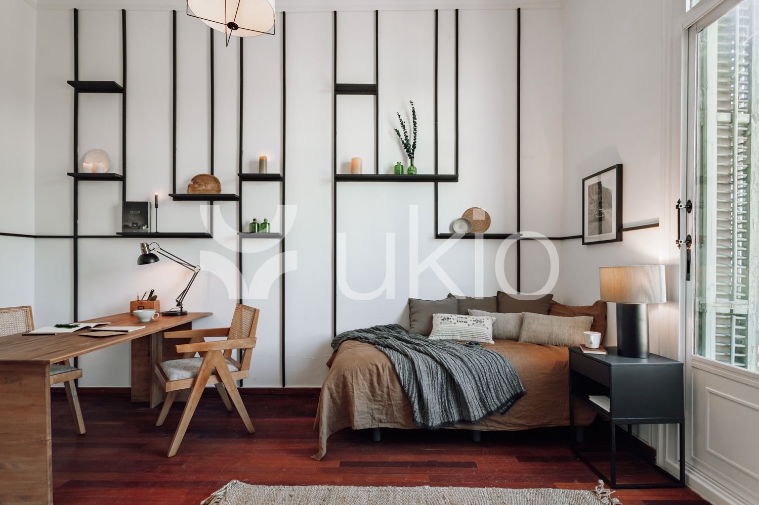 Bedroom of Apartments for rent in  Barcelona Capital  with Air Conditioner, Heating and Furnished